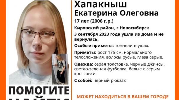 17-летняя девушка с тоннелями в ушах пропала в Новосибирске