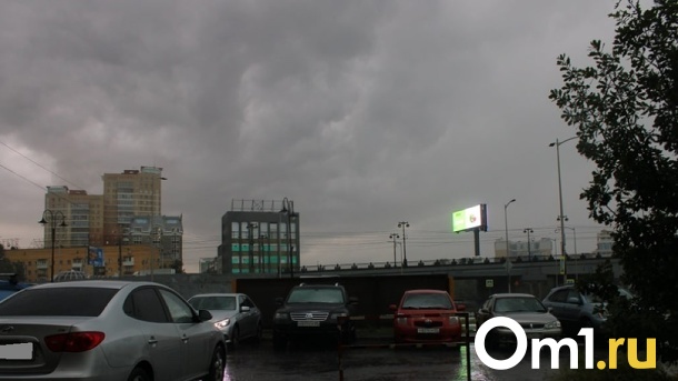Потемнело, как вечером: на Омск обрушился мощный и разрушительный ливень. ФОТО
