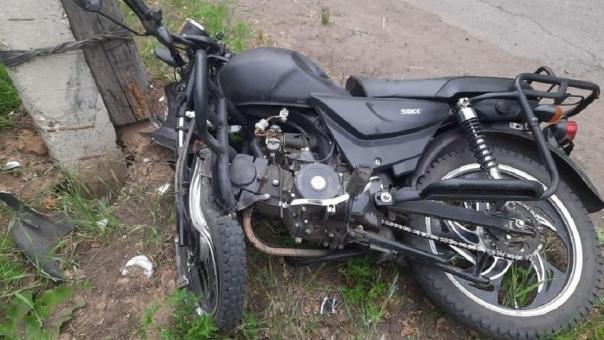 В крупном ДТП в Омской области пострадали мальчик с девочкой на мопеде