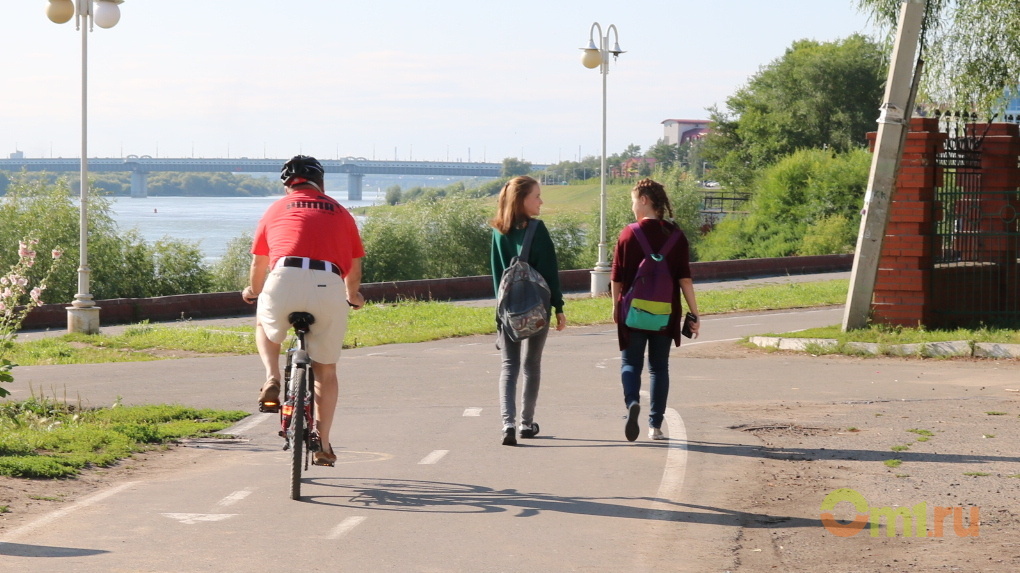 Омская мэрия считает, что пешеходы на велодорожке правы