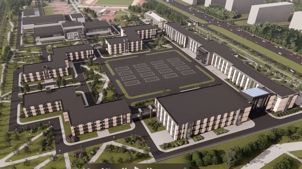 Новый кадетский корпус в Омске начали строить возле парка Победы
