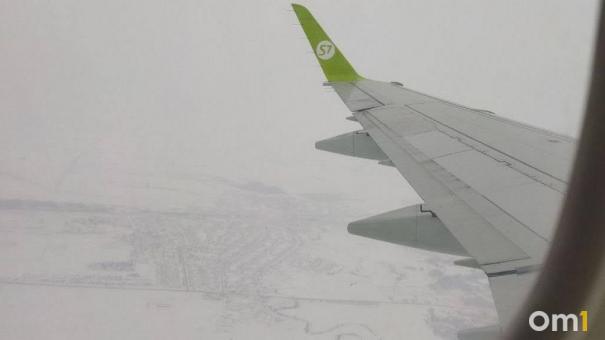 Омский аэропорт отправил все рейсы, несмотря на метель