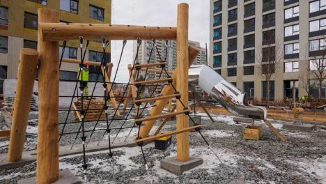 На омском Левобережье появится игровая площадка из натуральных материалов