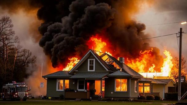 Стало известно, сколько домов сгорело за неделю в Новосибирской области