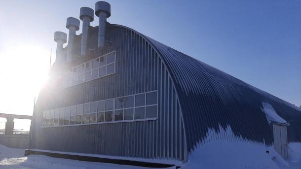 В Омске построили склад для гипсокартона