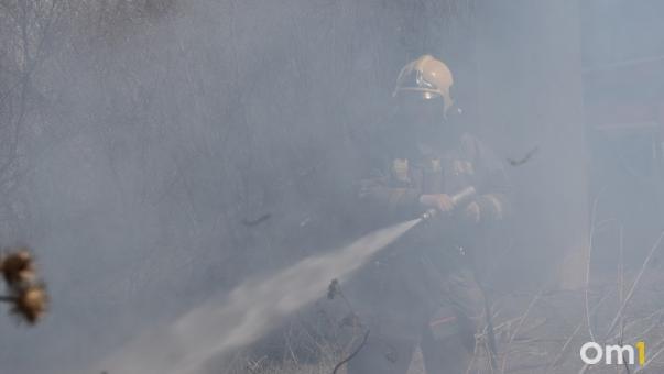 В Колосовском районе продолжает гореть лес