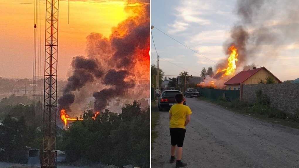 В Новосибирске сгорел частный дом вблизи ЖК «Дивногорский»