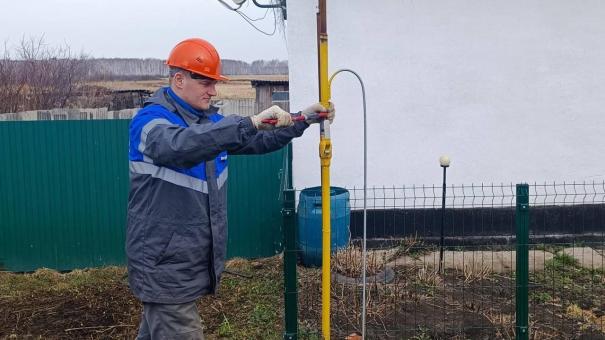 В селе Курносово в Омской области начали подключать дома к природному газу