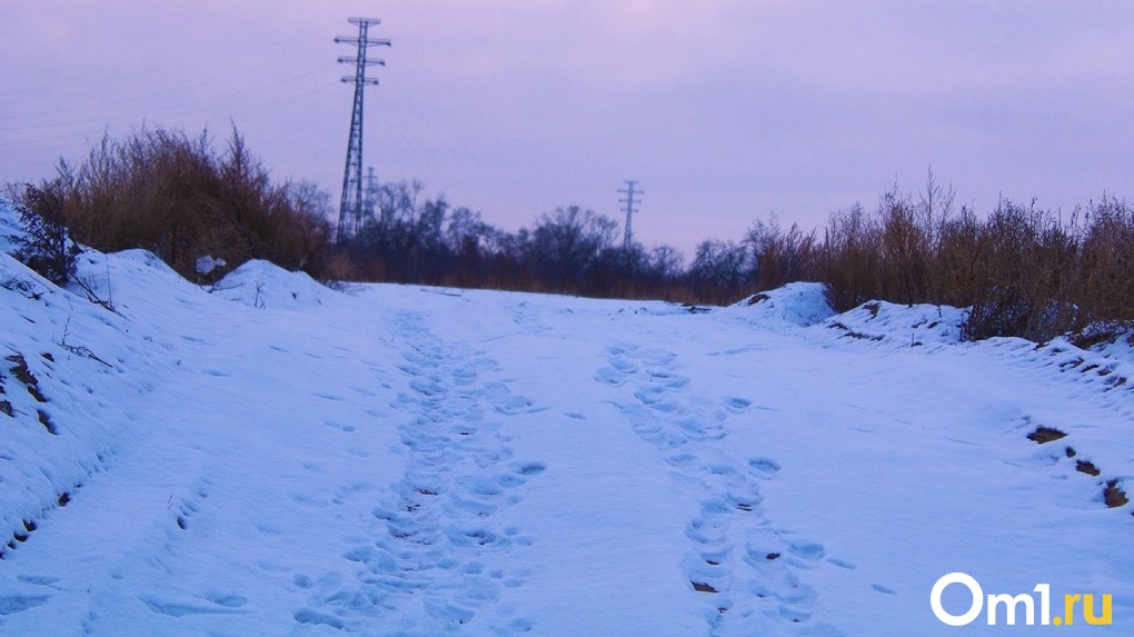 В Омске пожаловались на погребённую под снегом дорогу, на которой даже внедорожники застревают