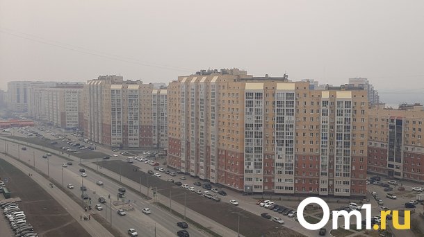 Омск заволокло дымом от пожаров