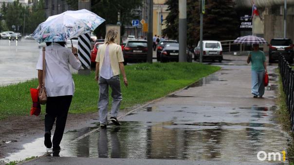 В районе Омской области ввели режим повышенной готовности из-за сильных дождей