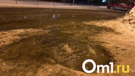 Гейзер, бьющий из колодца, обнаружили омичи во дворе жилого дома на Левобережье