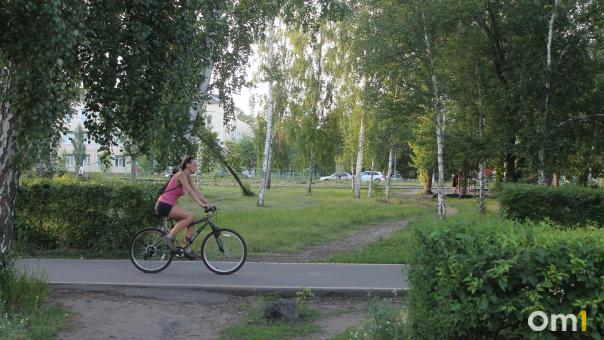 В Омске насчитали почти 27 километров велодорожек