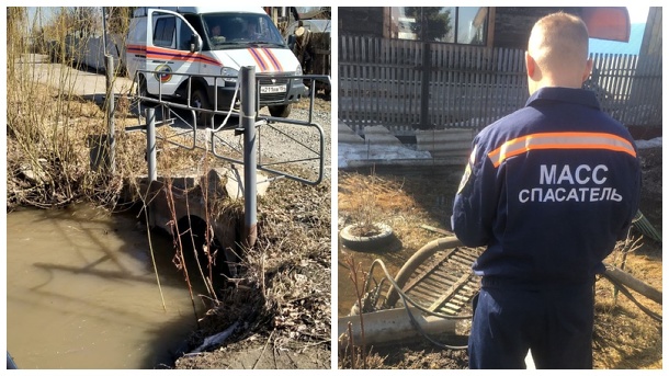 Откачивали два часа: талые воды затопили частный дом в Новосибирске