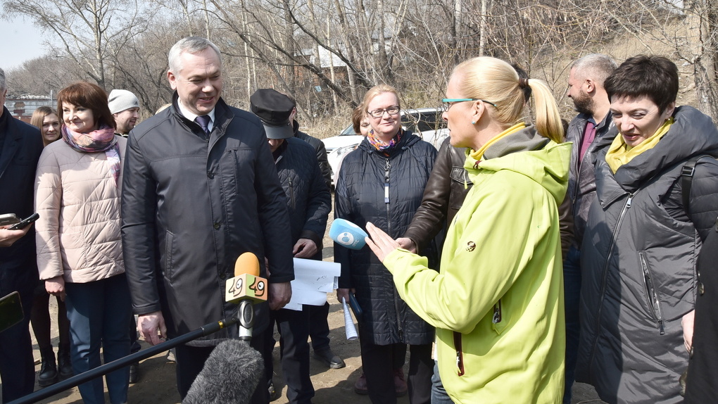 Глава Новосибирской области примет участие в голосовании за выбор названия парка в пойме реки Каменки