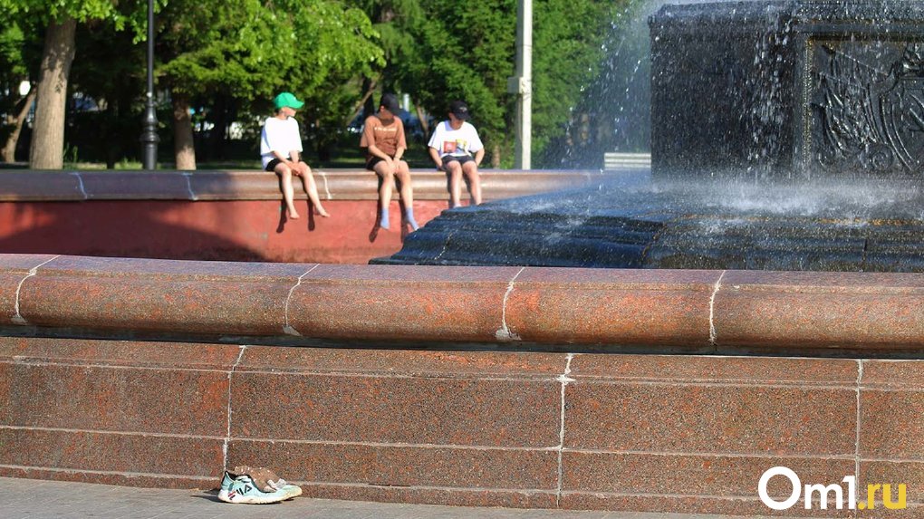 В Омске продлили время работы фонтанов из-за экстремальной жары