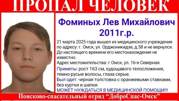 Из омской больницы пропал ребёнок