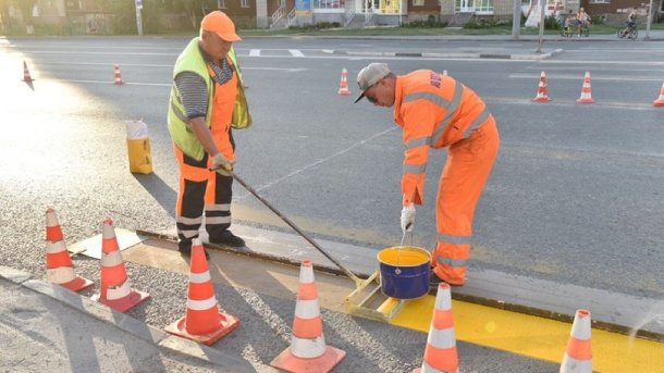 На дорожную разметку в Омске потратят 11 миллионов рублей