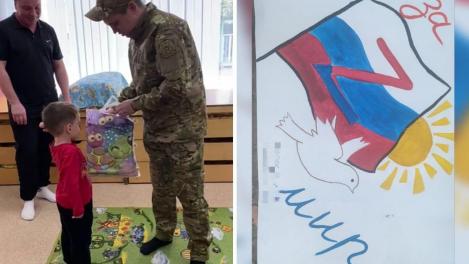 В Новосибирске военный устроил сюрприз мальчику, который прислал ему рисунок в зону СВО