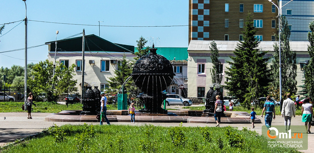 Омские фонтаны дадут «водный залп» ко Дню Победы