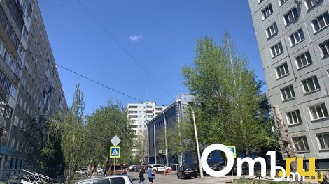 Улицу в центре Омска починили наполовину