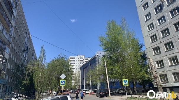 Улицу в центре Омска починили наполовину