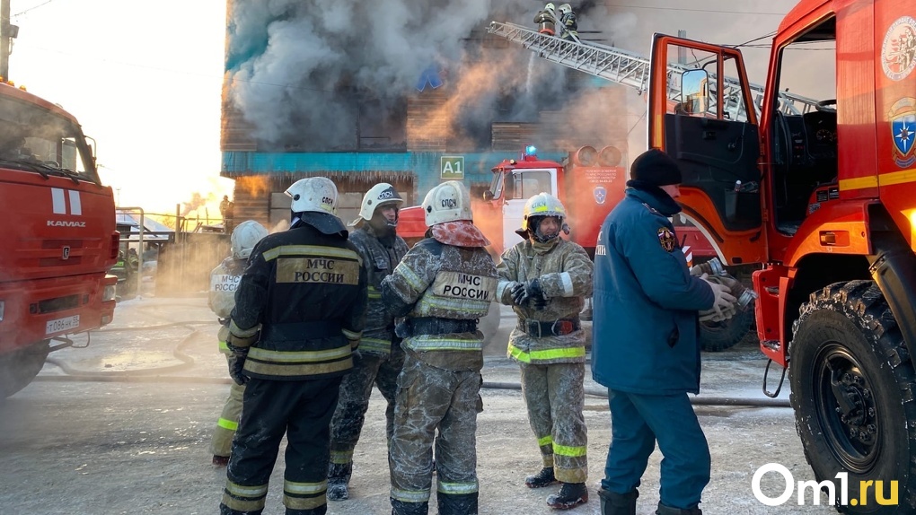 В омске сгорел