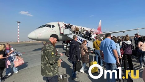 В Омском аэропорту почти на час задержали рейс в Москву