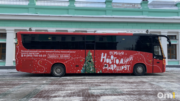 Новогодние экскурсионные автобусы запустят в Новосибирске 2 января