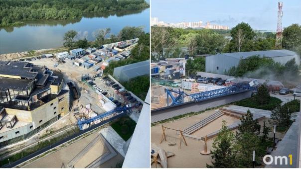 На стройке в микрорайоне «Европейский берег» упал башенный кран