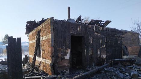 В Омской области на пожаре погибли женщина с сыном