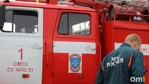 В Омске у Южного кладбища загорелось кафе