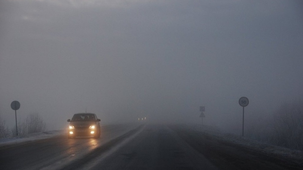 Густой туман накрыл Новосибирск утром 19 августа