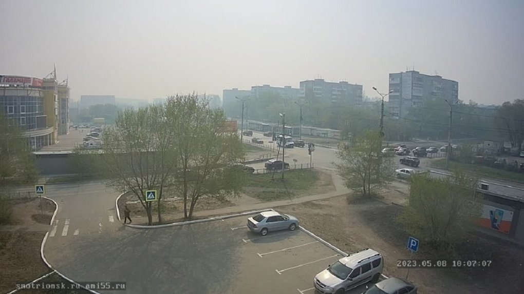 Воздух Омска перенасыщен вредными веществами в 17 раз из-за лесных пожаров