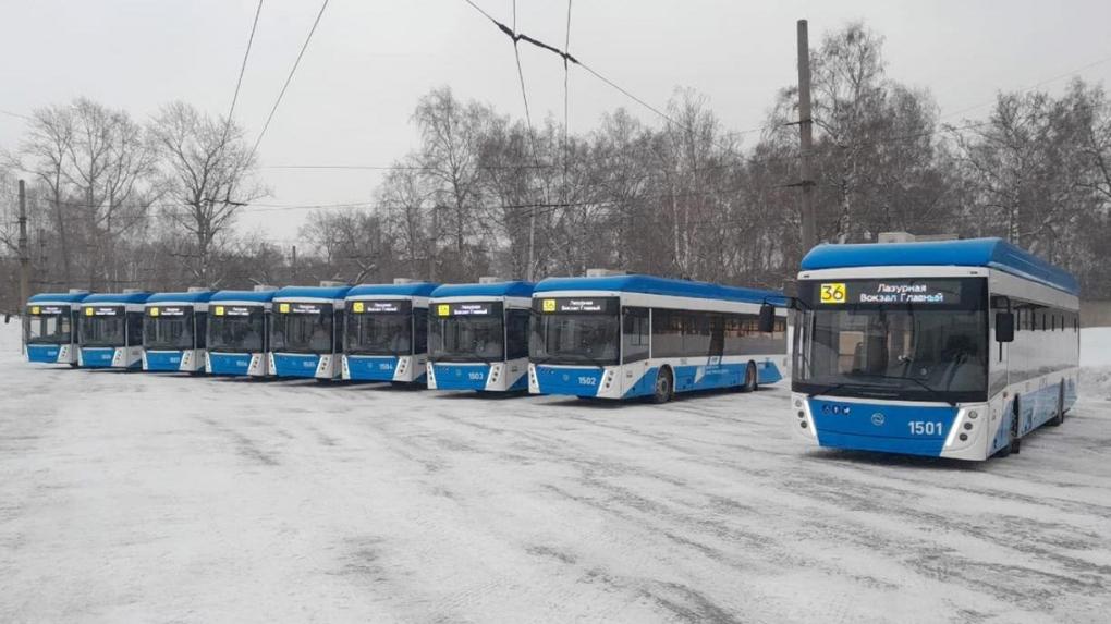 Тринадцать троллейбусов прибыли в Новосибирск в январе