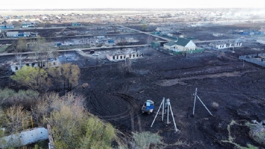 Сгоревший омский Называевск получит более 2 миллионов рублей на противопожарное устройство