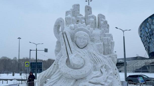 Новосибирцы завоевали призы на конкурсе снежных скульптур