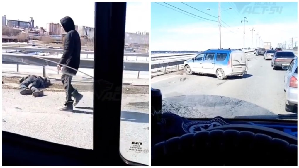 Водитель легковушки погиб во время смены колеса на обочине в Новосибирске  на него наехала фура