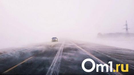 В Омской области сняли ограничения движения на трассах, которые ввели из-за метели