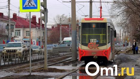В Омске из-за морозов остановилось движение трамваев