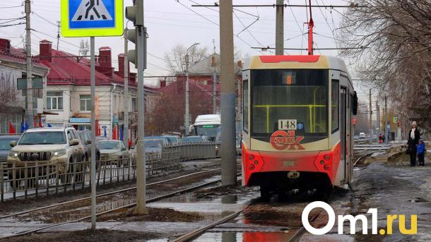 В Омске из-за морозов остановилось движение трамваев