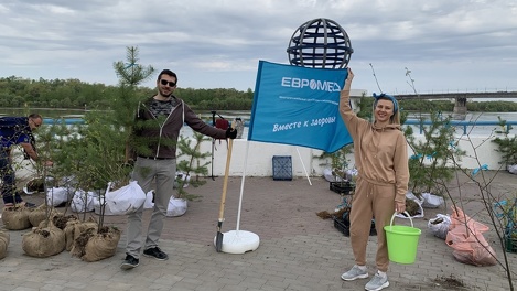 «Евромед» и «Топлайн» приняли участие в акции «Омск — Город-Сад!»