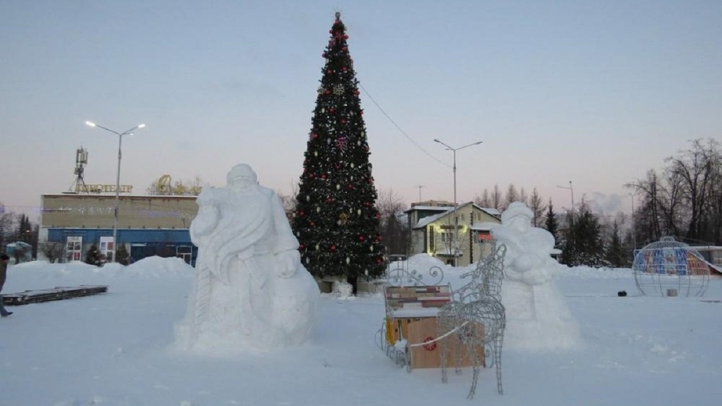 Снежный городок детских скульптур открывают под Новосибирском
