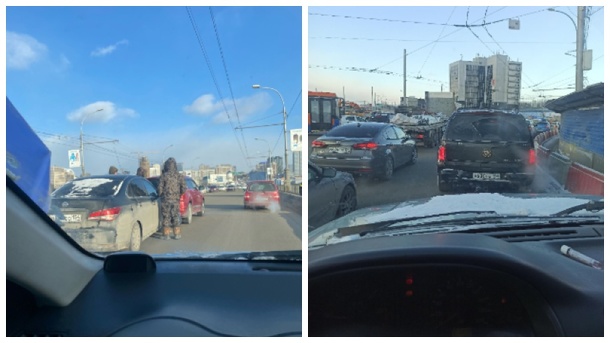 Мосты встали: новосибирцы угодили в 7-балльные пробки на переправах