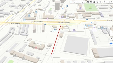 В Омске рядом с улицей 10 лет Октября запретили парковку