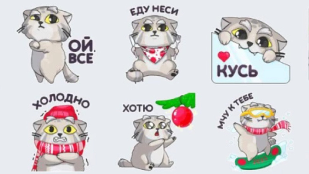 Мэрия Новосибирска выпустила стикеры для Telegram с манулом Снежинкой