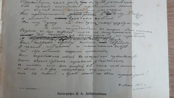 «Редкий дар»: жительница Новосибирской области нашла дома собрания Добролюбова 1896 года